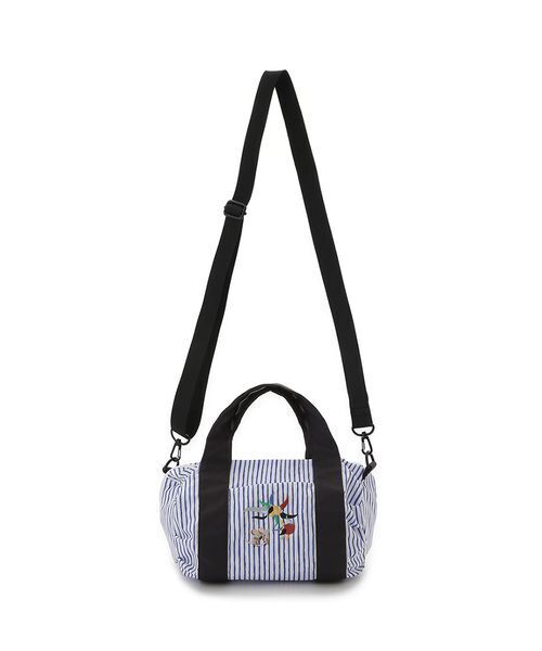 emmi(エミ)の「【emmi×Leo Lionni】撥水 ワッペン2wayハンドバッグ(ショルダーバッグ・レディース・ブラック/ストライプ・FREE)」の12枚目の写真
