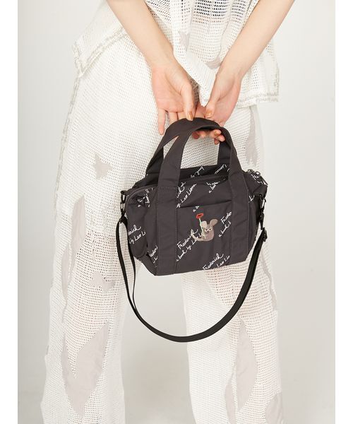 emmi(エミ)の「【emmi×Leo Lionni】撥水 ワッペン2wayハンドバッグ(ショルダーバッグ・レディース・ブラック/ストライプ・FREE)」の13枚目の写真