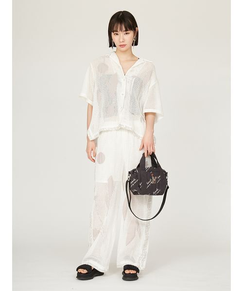 emmi(エミ)の「【emmi×Leo Lionni】撥水 ワッペン2wayハンドバッグ(ショルダーバッグ・レディース・ブラック/ストライプ・FREE)」の14枚目の写真