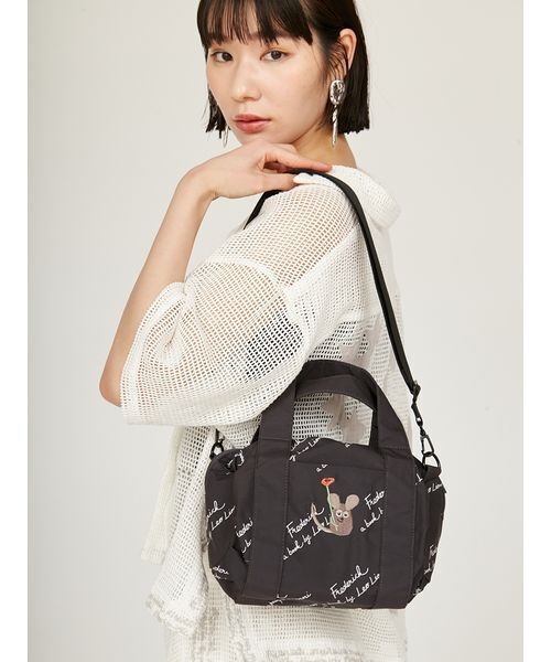 emmi(エミ)の「【emmi×Leo Lionni】撥水 ワッペン2wayハンドバッグ(ショルダーバッグ・レディース・ブラック/ストライプ・FREE)」の20枚目の写真