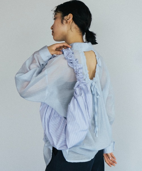 duei(デュイ)の「ストライプドロストショルダーバッグ(ショルダーバッグ・レディース・ブルー/ホワイト・FREE)」の10枚目の写真