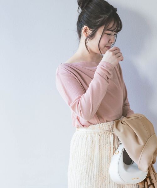 ドレープシアーカットトップス 【低身長・小柄女性】(Tシャツ ドレープシアーカットトップス 【低身長・小柄女性】(Tシャツ