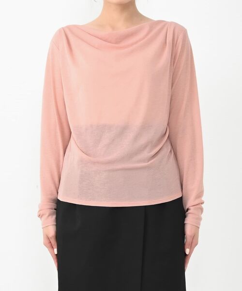 ドレープシアーカットトップス 【低身長・小柄女性】(Tシャツ ドレープシアーカットトップス 【低身長・小柄女性】(Tシャツ