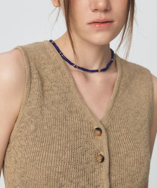 KUME/クメ Fitted Button Knitted Vest ベスト（ベスト）｜KUME