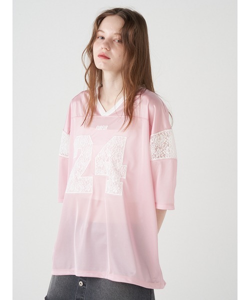 しょちゃん♥FURFUR（ファーファー）レースナンバーTシャツ しょちゃん様専用♥FURFUR（ファーファー）レースナンバーT