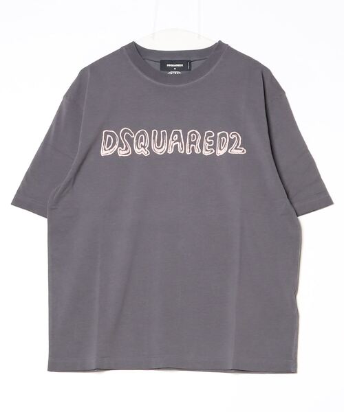 DSQUARED2(ディースクエアード)の「Best Fade Loose Fit Cartoon Logo/0251(Tシャツ/カットソー・メンズ・スモークピンク/チャコールグレー・M/S/L)」の2枚目の写真
