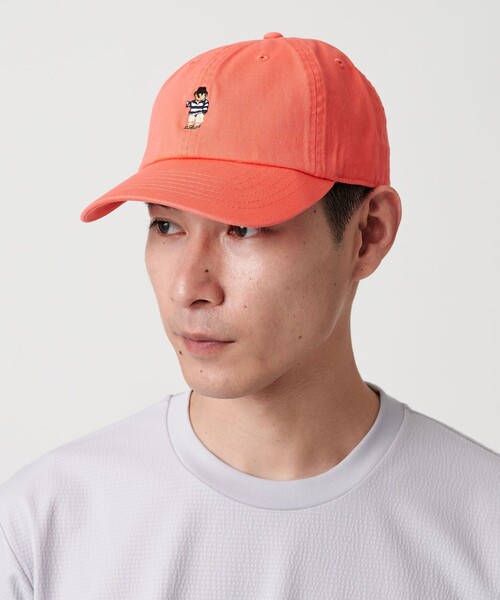 ROSTER SOX（ロスターソックス）の「【別注】＜ROSTER BEAR＞GLR 刺しゅう キャップ（キャップ・メンズ・ブラック/ベージュ/ダークグリーン/ライトピンク・FREE）」の4枚目の写真