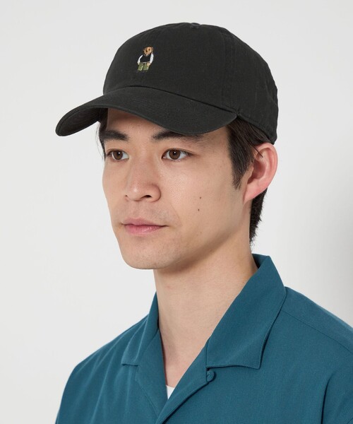 ROSTER SOX（ロスターソックス）の「【別注】＜ROSTER BEAR＞GLR 刺しゅう キャップ（キャップ・メンズ・ブラック/ベージュ/ダークグリーン/ライトピンク・FREE）」の2枚目の写真