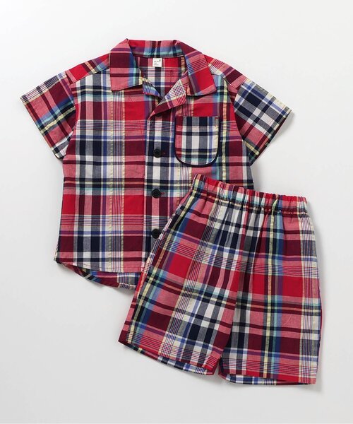 セール】【リンク】チェック・サマーフルーツ柄セットアップ