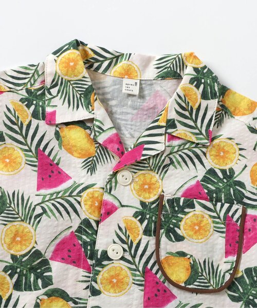 セール】【リンク】チェック・サマーフルーツ柄セットアップ