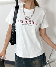 カラーロゴプリントTシャツ