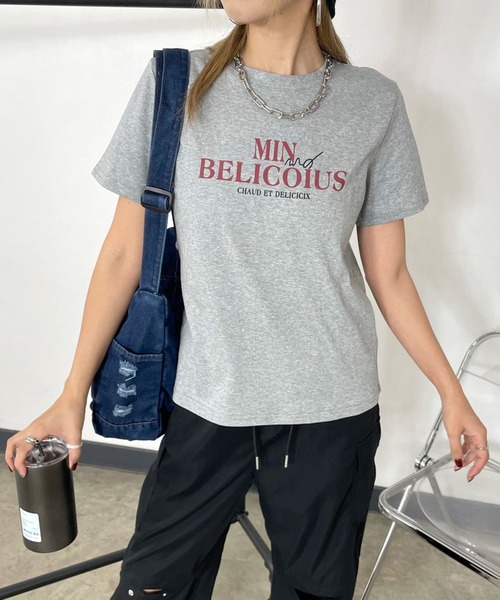 non-hedge(ノンヘッジ)の「カラーロゴプリントTシャツ(Tシャツ/カットソー・レディース・オフホワイト/グレー/ブラック/オートミール・FREE)」の22枚目の写真
