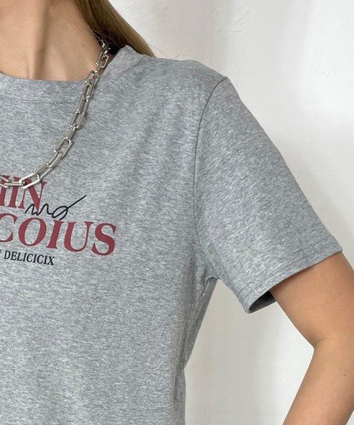 non-hedge(ノンヘッジ)の「カラーロゴプリントTシャツ(Tシャツ/カットソー・レディース・オフホワイト/グレー/ブラック/オートミール・FREE)」の19枚目の写真