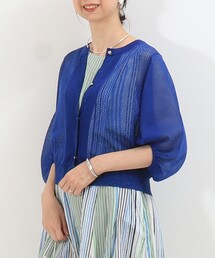 MICO COULIER | 極細メッシュパフスリーブカーディガン(カーディガン/ボレロ)