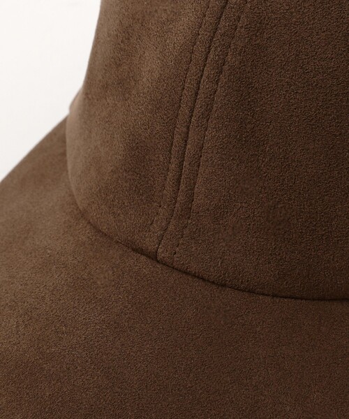 BEAMS F（ビームスエフ）の「【別注】Crambes / GANG アルカンターラ ベースボールキャップ（ハット・メンズ・チャコールグレー/ブラウン・ONE SIZE）」の7枚目の写真