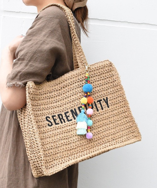 セール】刺繍文字入りカゴバッグ（かごバッグ）｜styiro