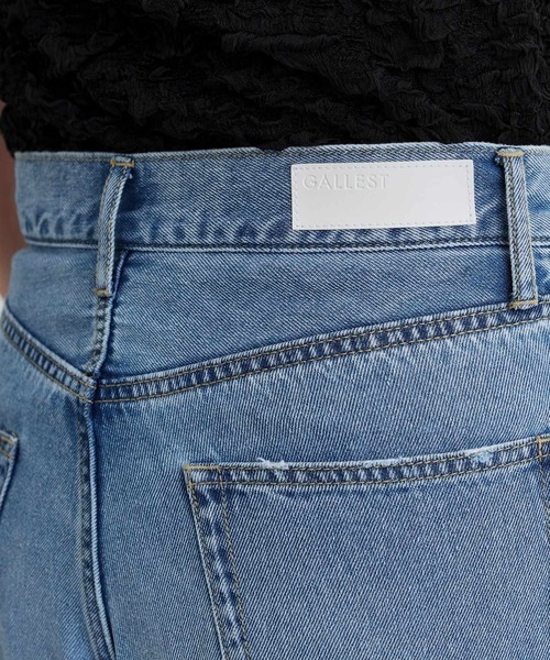 GALLEST（ギャレスト）の「ライトフレアデニム（デニムパンツ・レディース・ホワイト/ライトブルー・38/36/40）」の13枚目の写真