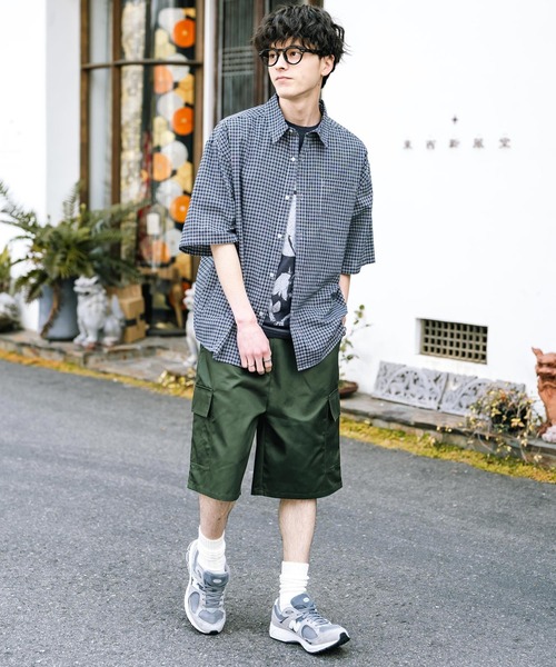 Rocky Monroe（ロッキーモンロー）の「ワイドミリタリーカーゴイージーショートパンツ ハーフパンツ（カーゴパンツ・メンズ・ベージュ/ブラック/カーキ・M/L/XL）」の21枚目の写真