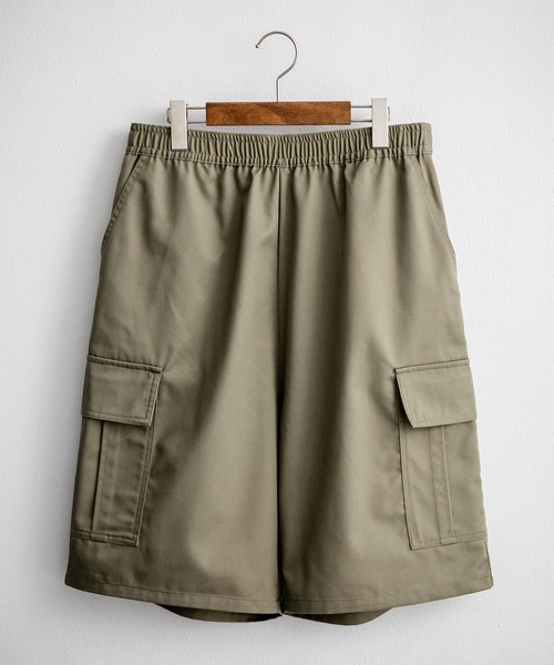 Rocky Monroe（ロッキーモンロー）の「ワイドミリタリーカーゴイージーショートパンツ ハーフパンツ（カーゴパンツ・メンズ・ベージュ/ブラック/カーキ・M/L/XL）」の19枚目の写真