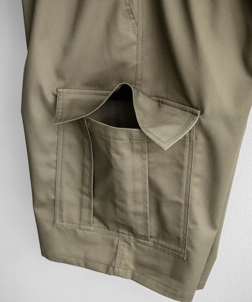 Rocky Monroe（ロッキーモンロー）の「ワイドミリタリーカーゴイージーショートパンツ ハーフパンツ（カーゴパンツ・メンズ・ベージュ/ブラック/カーキ・M/L/XL）」の11枚目の写真