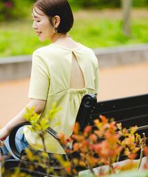 F by ROSSO | 『UR TECH』F by ROSSO　UVCUTバックオープンフレアTシャツ(Tシャツ/カットソー)