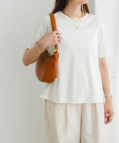 F by ROSSO（エフバイロッソ）の「『UR TECH』F by ROSSO　UVCUTバックオープンフレアTシャツ（Tシャツ/カットソー・レディース・ブラック/オフホワイト/イエロー・FREE）」の4枚目の写真