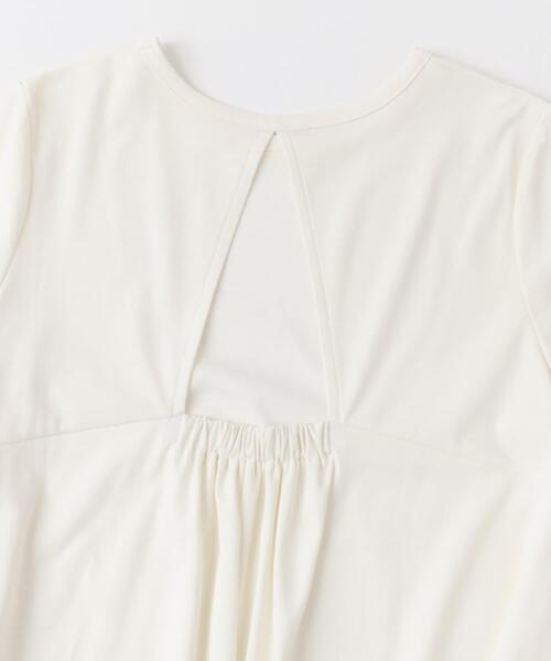 F by ROSSO（エフバイロッソ）の「『UR TECH』F by ROSSO　UVCUTバックオープンフレアTシャツ（Tシャツ/カットソー・レディース・ブラック/オフホワイト/イエロー・FREE）」の12枚目の写真