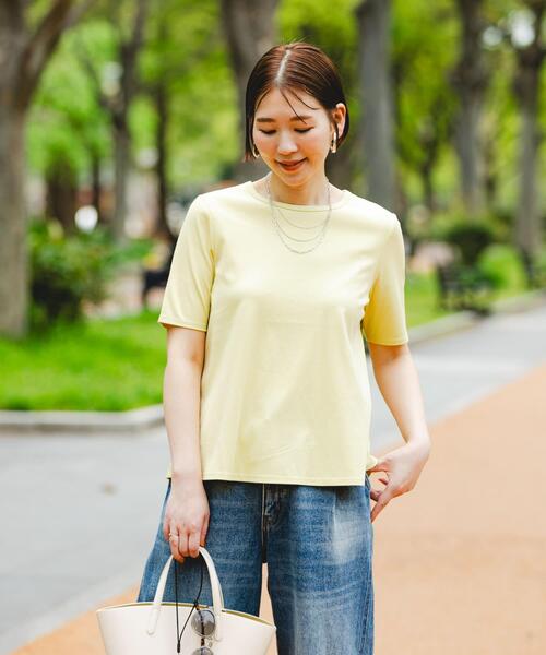 F by ROSSO（エフバイロッソ）の「『UR TECH』F by ROSSO　UVCUTバックオープンフレアTシャツ（Tシャツ/カットソー・レディース・ブラック/オフホワイト/イエロー・FREE）」の15枚目の写真