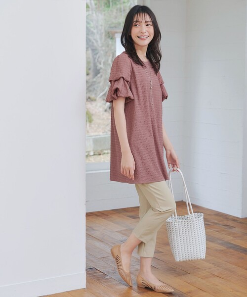 PLEATS PLEASE バルーンスリーブ オーバーサイズチュニック 美品 PLEATS PLEASE バルーンスリーブ オーバーサイズ
