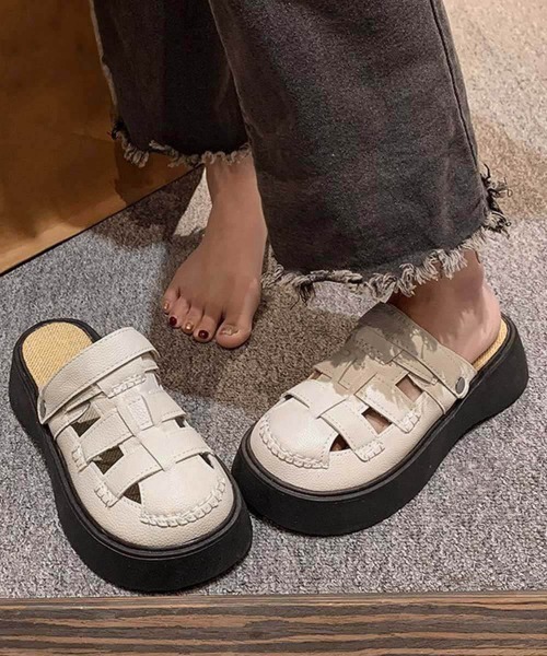 Miniministore(ミニミニストア)の「フィッシャーマンサンダル厚底 レディース(サンダル・レディース・ベージュ/ブラック・24.5cm/24.0cm/23.5cm/23.0cm/22.5cm)」の2枚目の写真