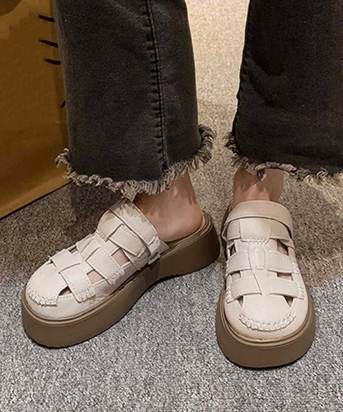 Miniministore(ミニミニストア)の「フィッシャーマンサンダル厚底 レディース(サンダル・レディース・ベージュ/ブラック・24.5cm/24.0cm/23.5cm/23.0cm/22.5cm)」の22枚目の写真