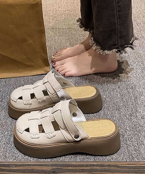Miniministore(ミニミニストア)の「フィッシャーマンサンダル厚底 レディース(サンダル・レディース・ベージュ/ブラック・24.5cm/24.0cm/23.5cm/23.0cm/22.5cm)」の19枚目の写真