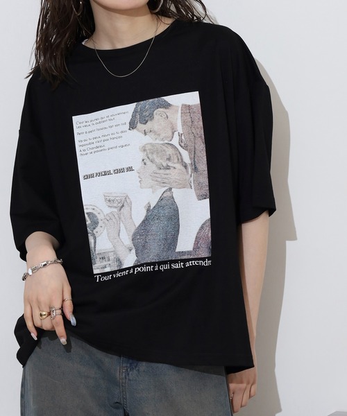 FUNALIVE（ファンアライブ）の「接触冷感プリントTシャツ（Tシャツ/カットソー・レディース・ブラック系/ホワイト/アイボリー系1/ブラック系1/アイボリー系/ブラック/ホワイト系/ホワイト系1/アイボリー系2・FREE）」の12枚目の写真