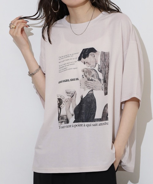 FUNALIVE（ファンアライブ）の「接触冷感プリントTシャツ（Tシャツ/カットソー・レディース・ブラック系/ホワイト/アイボリー系1/ブラック系1/アイボリー系/ブラック/ホワイト系/ホワイト系1/アイボリー系2・FREE）」の15枚目の写真