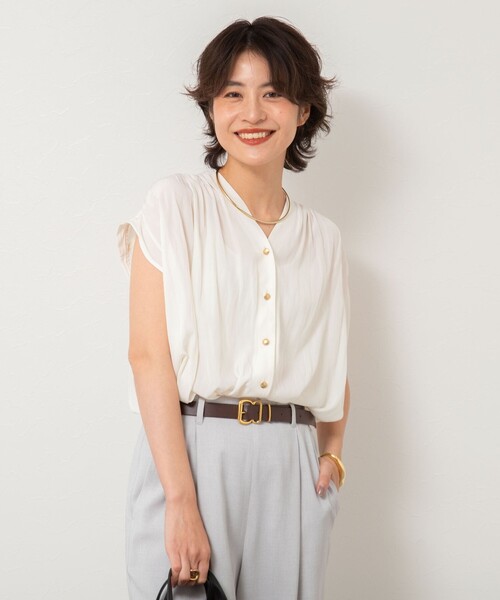 ENFOLDＶネックブラウス セール】割繊Vネックブラウス（シャツ/ブラウス）｜NOLLEY'S