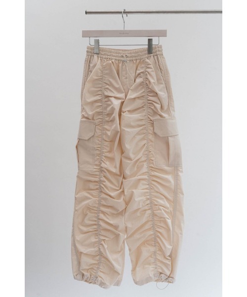 waterproof gathered pants/2color | KNUTH MARF