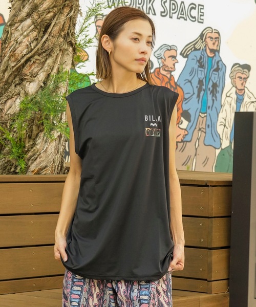 BILLABONG(ビラボン)の「BILLABONG メンズ AIR DRY MESH TANK サーフタンクトップ 【2025年夏モデル】/ビラボン水陸両用速乾UVケアメッシュラッシュタンクトップ(水着)(ラッシュガード・メンズ・オフホワイト/ブラック・X-LARGE/LARGE/MEDIUM)」の15枚目の写真