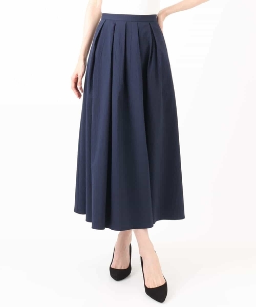 MK MICHEL KLEIN（エムケーミッシェルクラン）の「タックフレアースカート/撥水/UVカット/洗える（スカート・レディース・ネイビー/ブルー・38）」の19枚目の写真