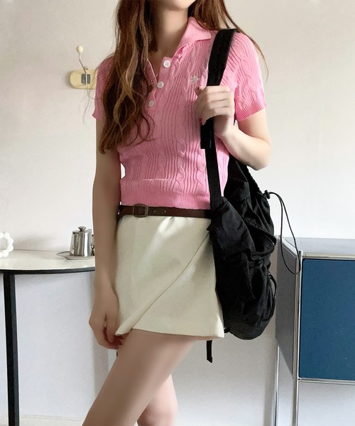 ROOPTOKYO(ループトウキョウ)の「▲ハイウエストキュロットパンツ(その他パンツ・レディース・ホワイト・S/M/L)」の1枚目の写真