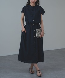【ANNA LUNA】 1枚で完成する 大人の きれいめ カジュアル 半袖 ワンピース