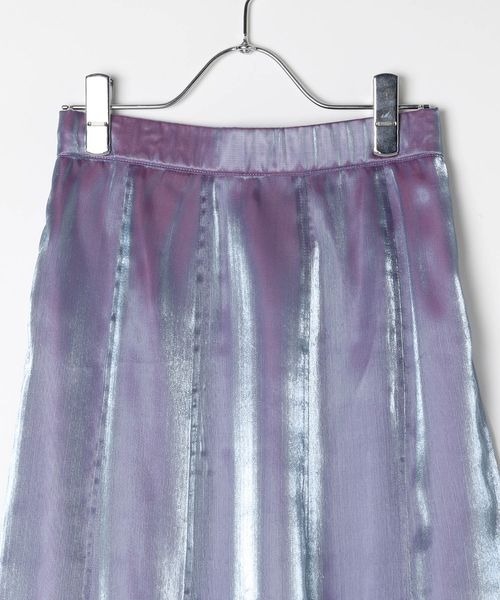 PAGEBOY（ページボーイ）の「グロッシーフレアスカート（スカート・レディース・パープル/ブラック・FREE）」の15枚目の写真