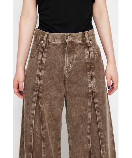 LAGUA GEM（ラグアジェム）の「FRONT POINT LOOSE デニム（デニムパンツ・レディース・ブラック/ブラウン・22inch/23inch/24inch/25inch/26inch）」の15枚目の写真