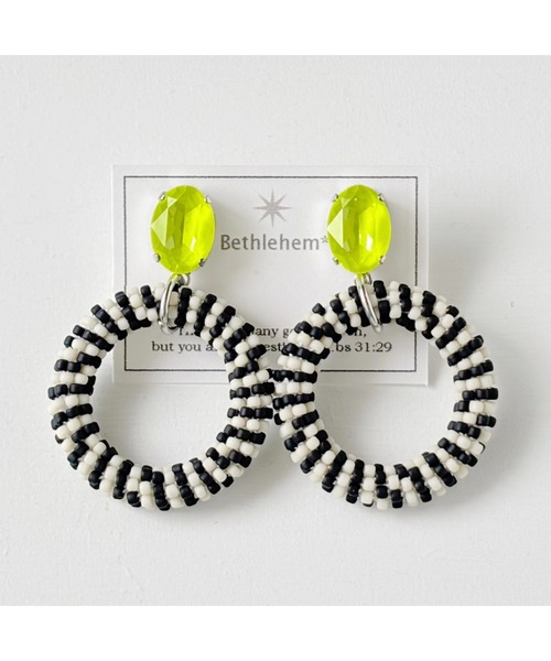 tone(トーン)の「【Bethlehem】アーバンリングピアス(MA)(ピアス(両耳用)・レディース・イエロー/ブルー/オレンジ/ピンク/グリーン/パープル・FREE)」の5枚目の写真