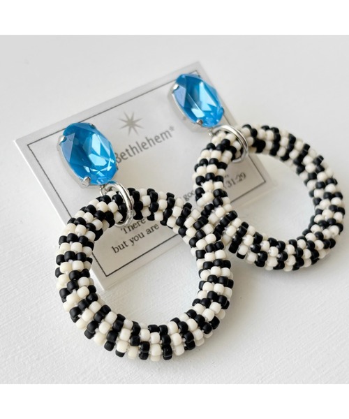 tone(トーン)の「【Bethlehem】アーバンリングピアス(MA)(ピアス(両耳用)・レディース・イエロー/ブルー/オレンジ/ピンク/グリーン/パープル・FREE)」の7枚目の写真