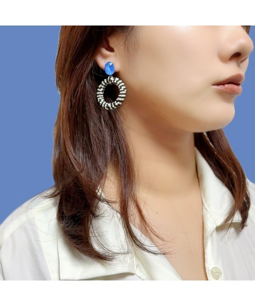 tone(トーン)の「【Bethlehem】アーバンリングピアス(MA)(ピアス(両耳用)・レディース・イエロー/ブルー/オレンジ/ピンク/グリーン/パープル・FREE)」の11枚目の写真