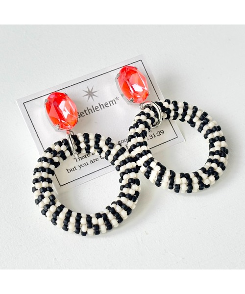 tone(トーン)の「【Bethlehem】アーバンリングピアス(MA)(ピアス(両耳用)・レディース・イエロー/ブルー/オレンジ/ピンク/グリーン/パープル・FREE)」の14枚目の写真