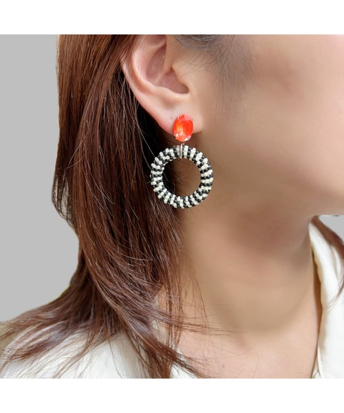 tone(トーン)の「【Bethlehem】アーバンリングピアス(MA)(ピアス(両耳用)・レディース・イエロー/ブルー/オレンジ/ピンク/グリーン/パープル・FREE)」の17枚目の写真