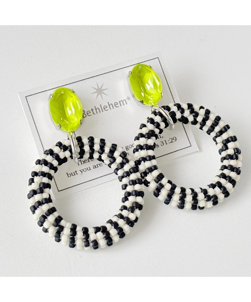 tone(トーン)の「【Bethlehem】アーバンリングピアス(MA)(ピアス(両耳用)・レディース・イエロー/ブルー/オレンジ/ピンク/グリーン/パープル・FREE)」の21枚目の写真