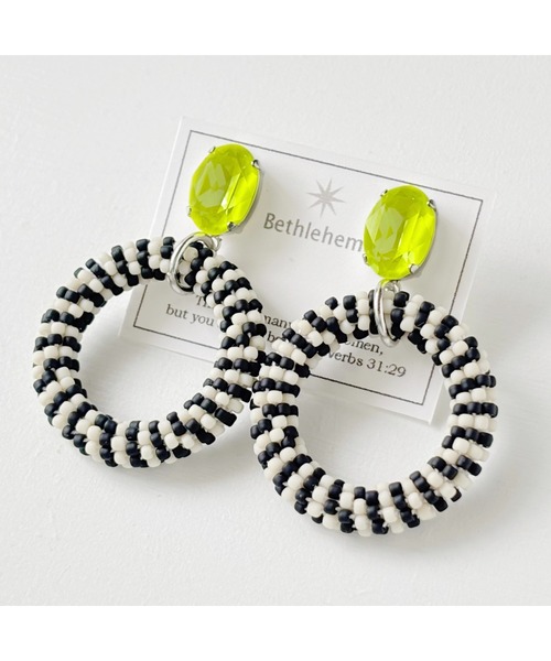 tone(トーン)の「【Bethlehem】アーバンリングピアス(MA)(ピアス(両耳用)・レディース・イエロー/ブルー/オレンジ/ピンク/グリーン/パープル・FREE)」の22枚目の写真