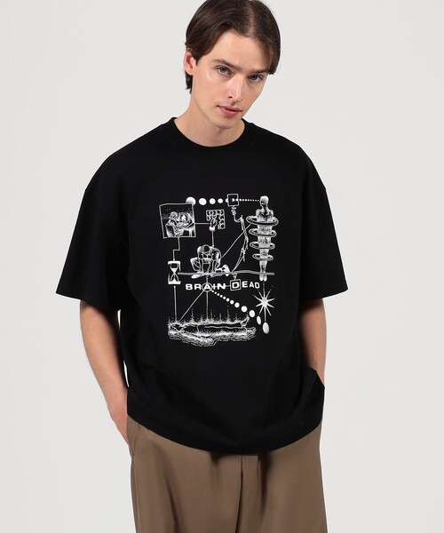 BRAIN DEAD（ブレインデット）の「BRAIN DEAD MIND PUZZLE T-SHIRT（Tシャツ/カットソー・メンズ・ブラック・M/L）」の4枚目の写真